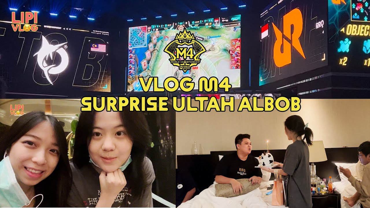 VLOG M4 DAY 1 !! SURPRISE ULTAH ALBERT BARENG RRQ, FUNI DAN CARAMEL