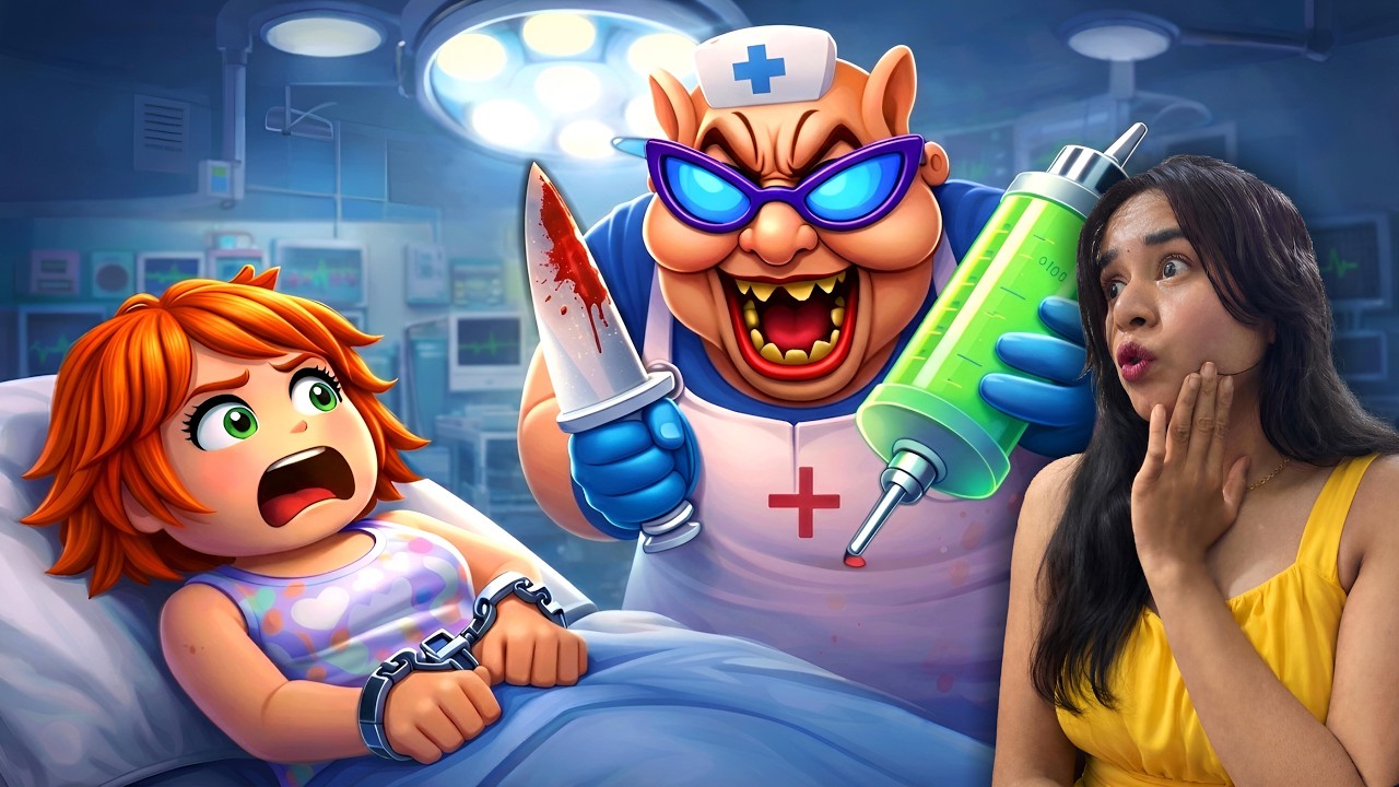 ESCAPING THE KILLER GRANNY DOCTOR IN ROBLOX GONE WRONG!!💉💀😱 ⁨