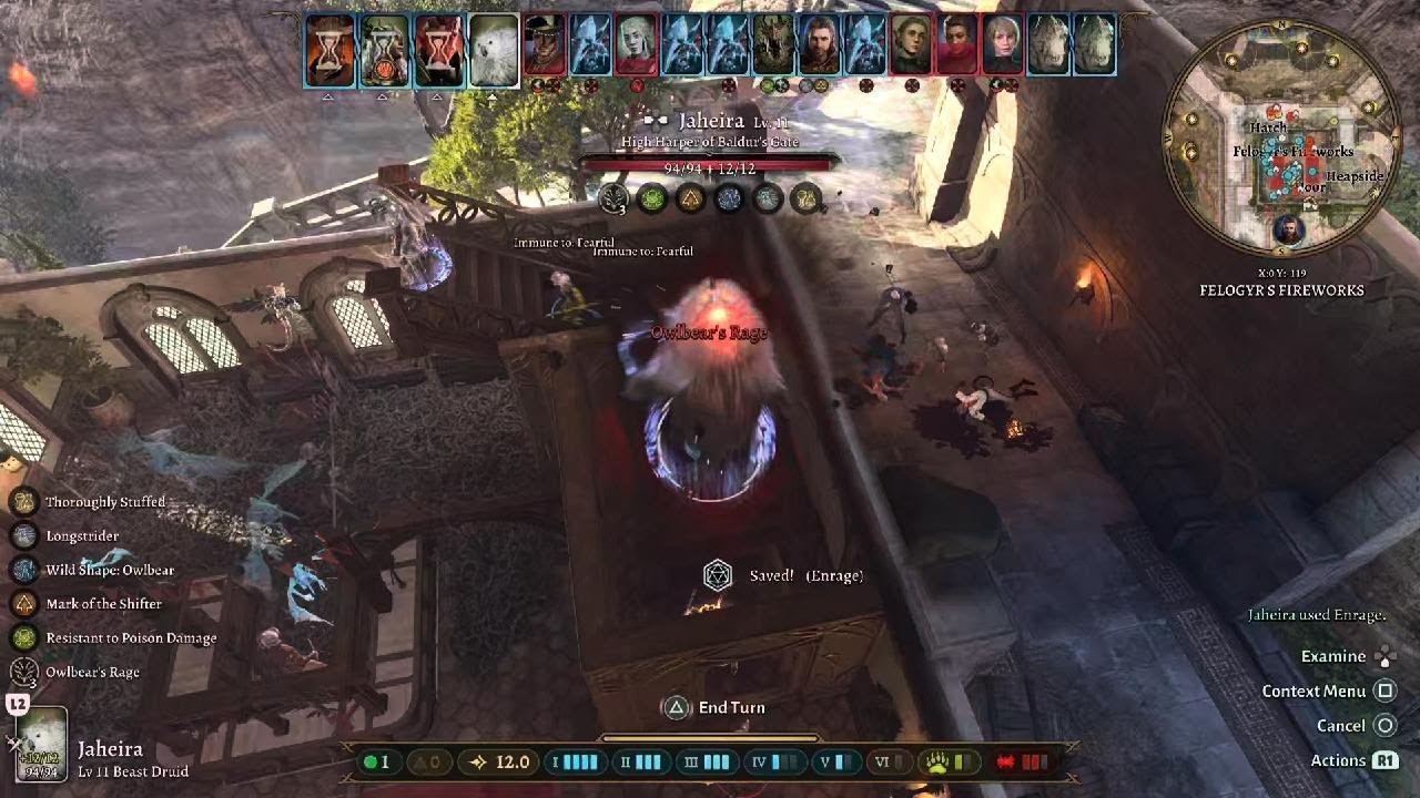 Baldur's Gate 3. Felogyr's firework shop on tactician.