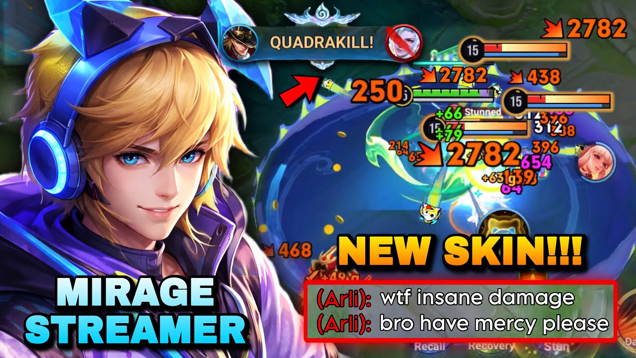 QUADRAKILL! NEW SKIN MARCO POLO MIRAGE STREAMER RANK GAMEPLAY! | HONOR OF KINGS