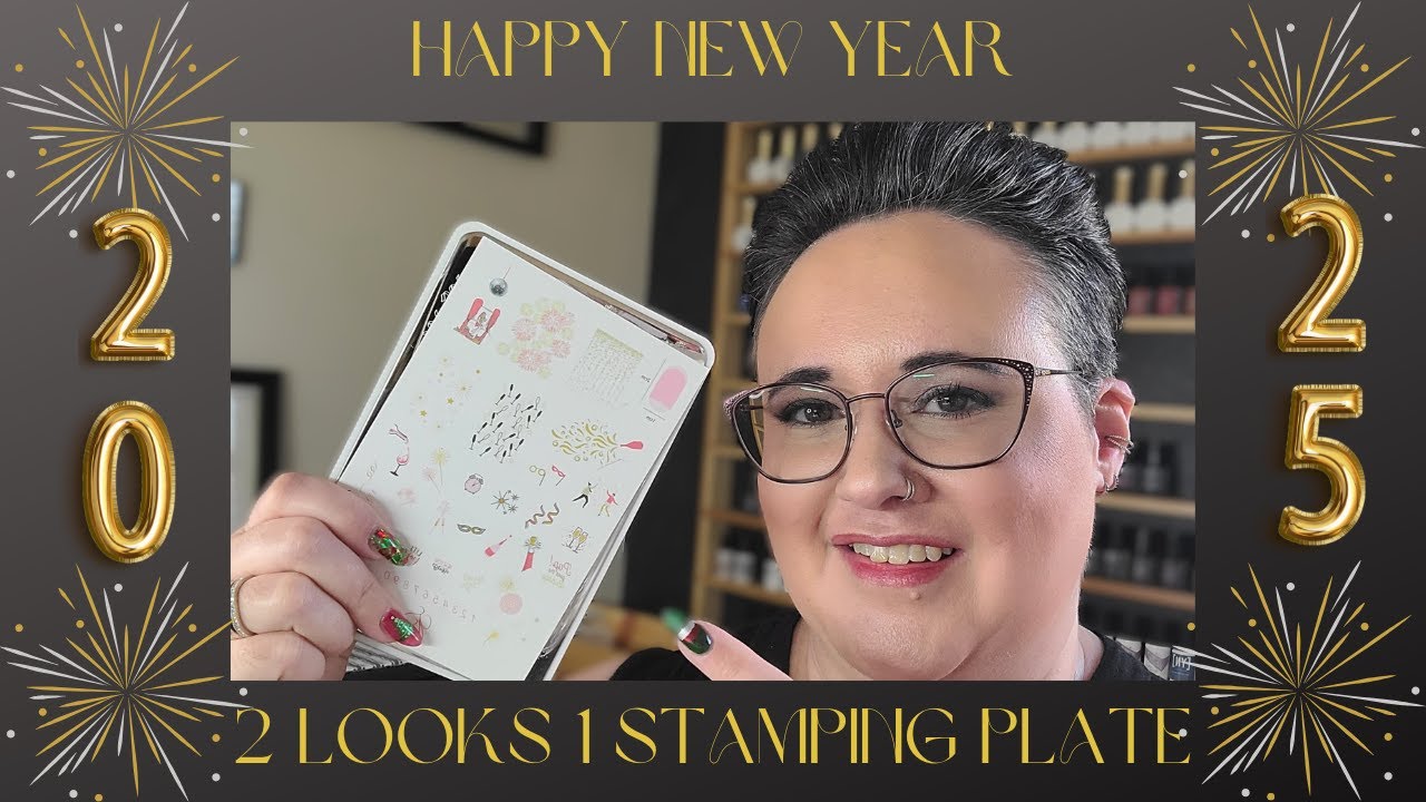 Happy New Year | Nail Design | Clear Jelly Stamper