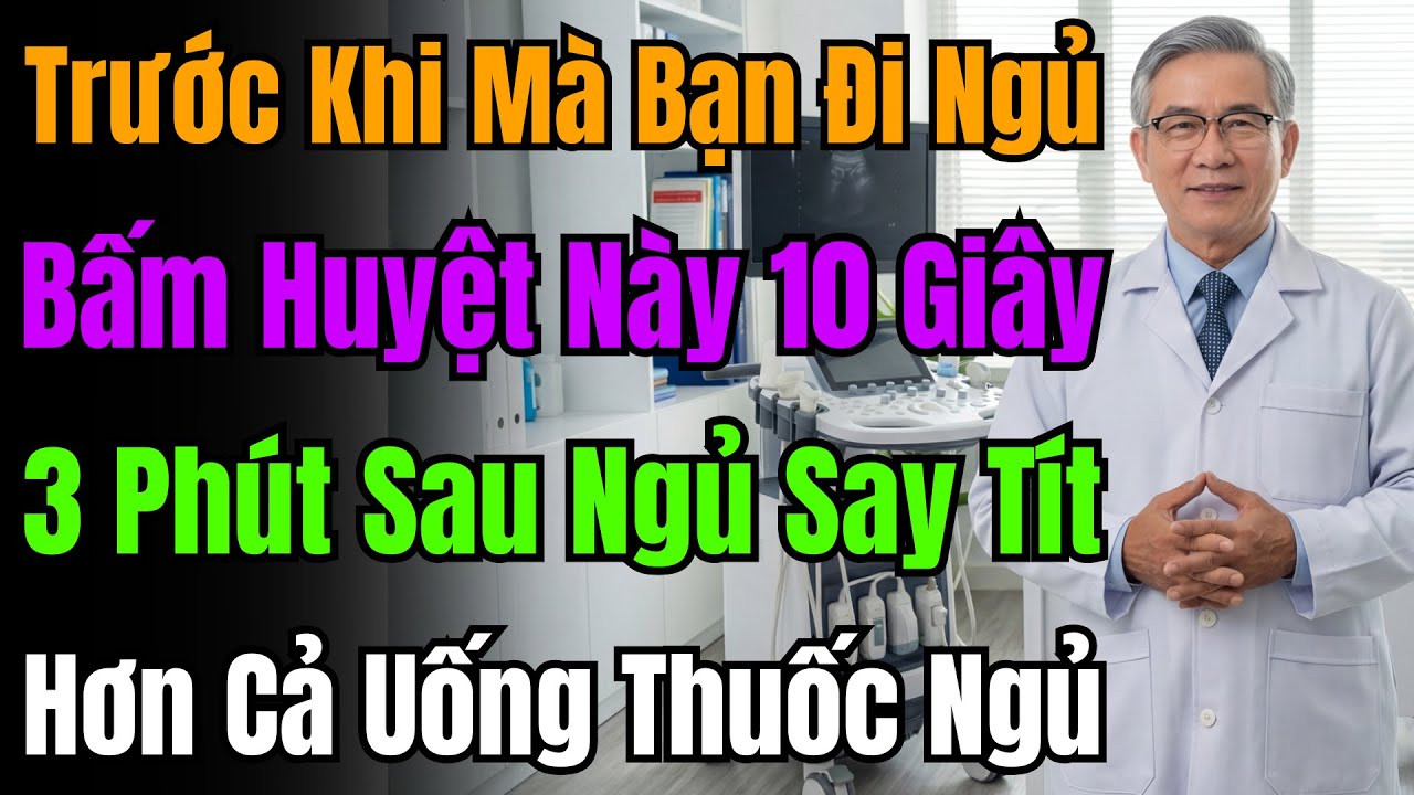 Mất Ngủ? Chỉ Cần Bấm Vào Đây 10 Giây, Ngủ Say Tới Sáng, Hiệu Quả Hơn 10 Viên Thuốc Ngủ.