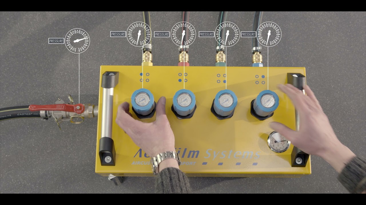 Aerofilm Air Rigging Kit Instruction video - Easy Movement with Air Casters