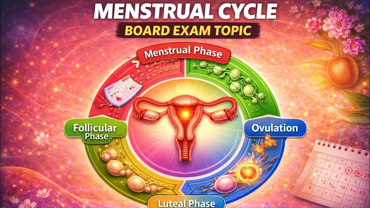 Menstrual cycle Class 12th