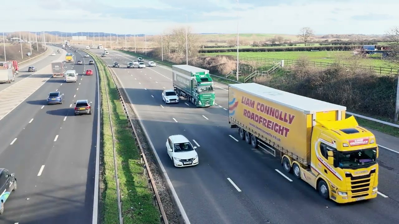Uk truck spotting M56 police turn up #210