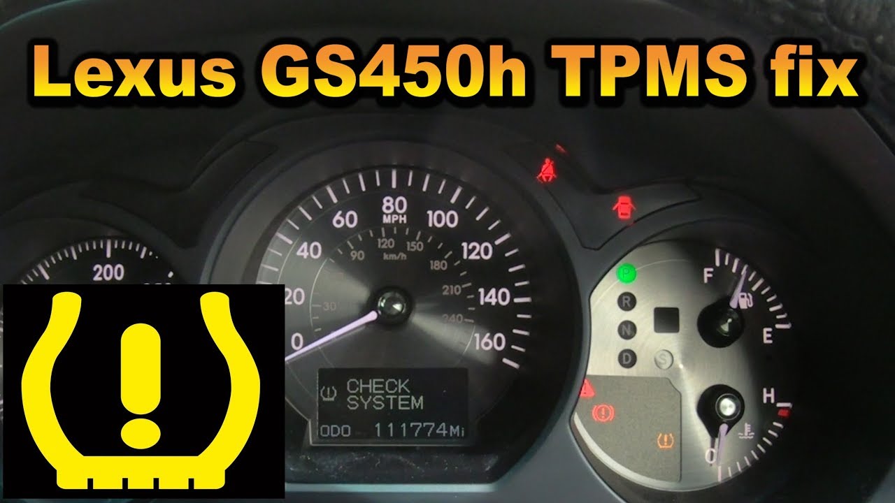 Замена TPMS на Lexus GS450h