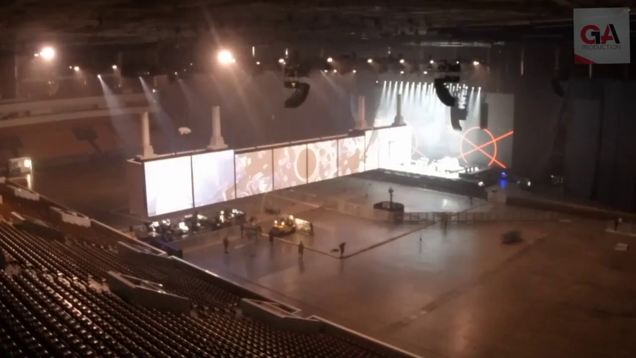 ROGER WATERS / Us + Them / 29.08.2018 / St.Petersburg / SKK /  Load IN/OUT Time-lapse