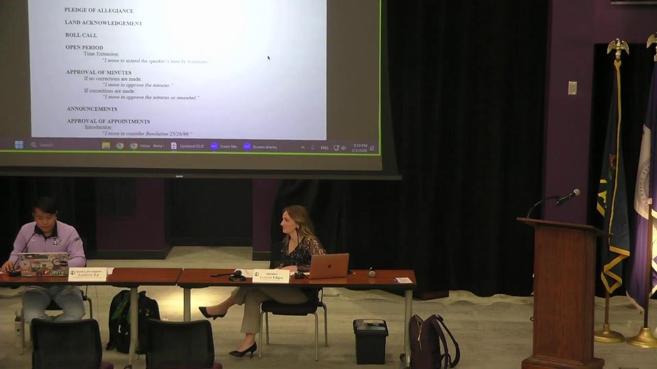02/05/2025 Student Senate Meeting