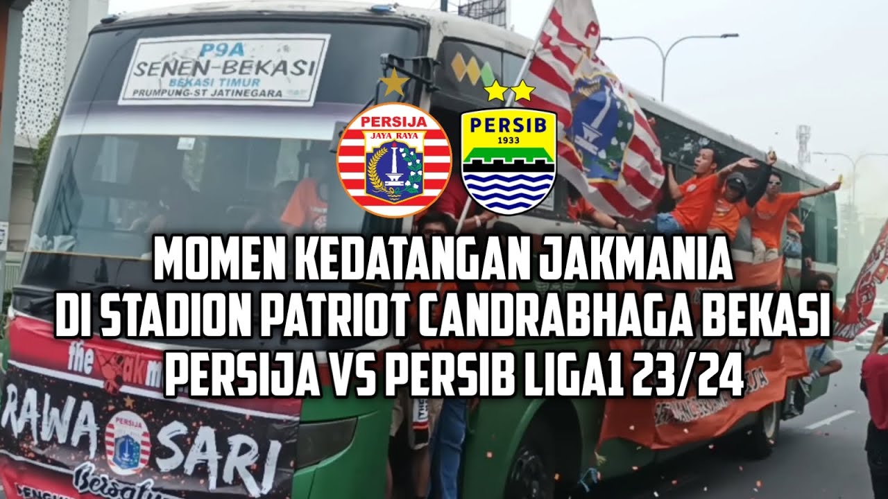 Momen Kedatangan Jakmania  Di Stadion Patriot | Persija VS Persib Liga1 2023-2024 | DE VIDEO
