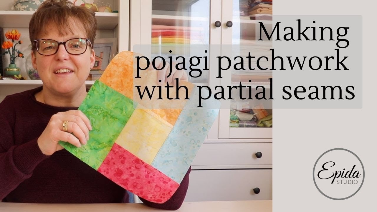Using partial seams in pojagi patchwork