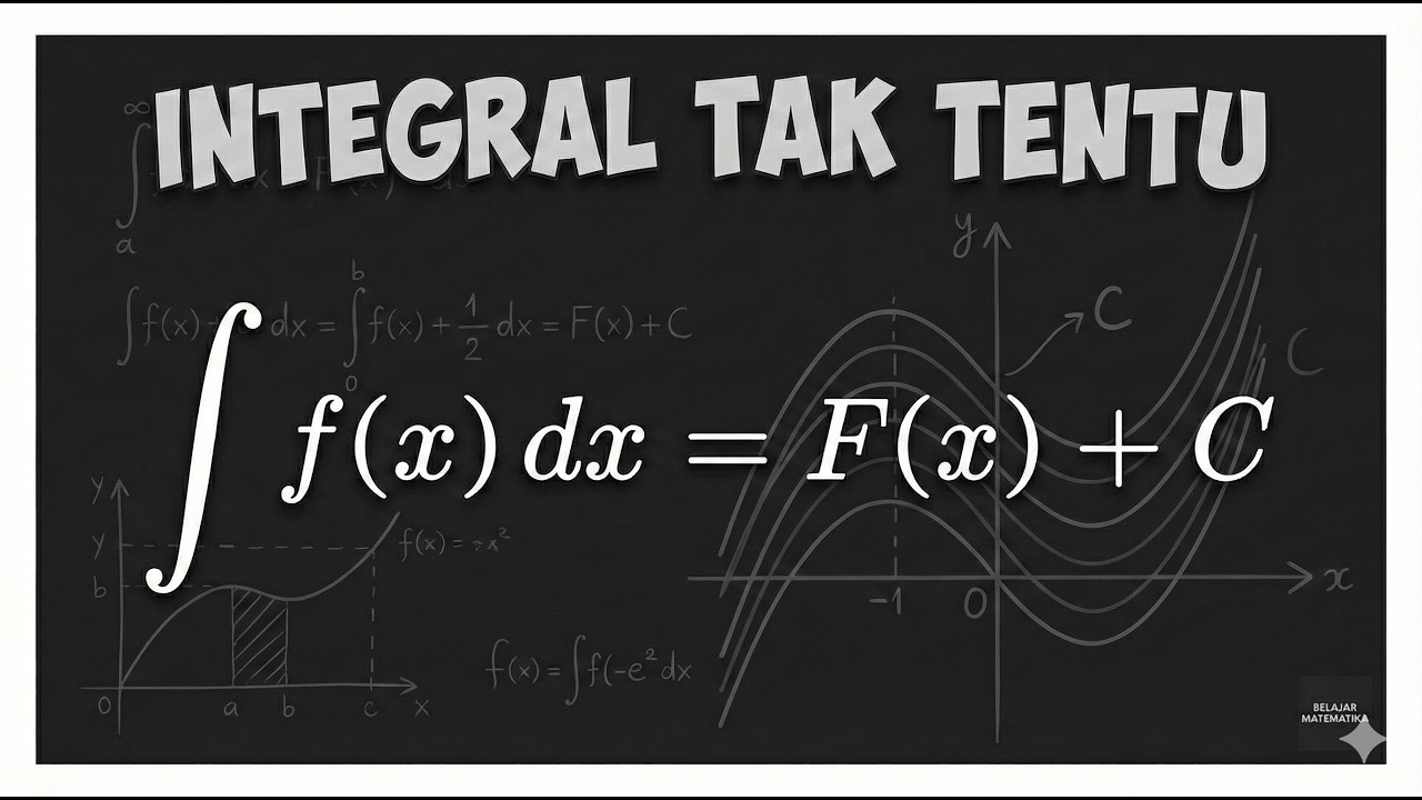 Integral - Integral Tak Tentu & Aturan Rantai Terbalik / Integral dengan Substitusi