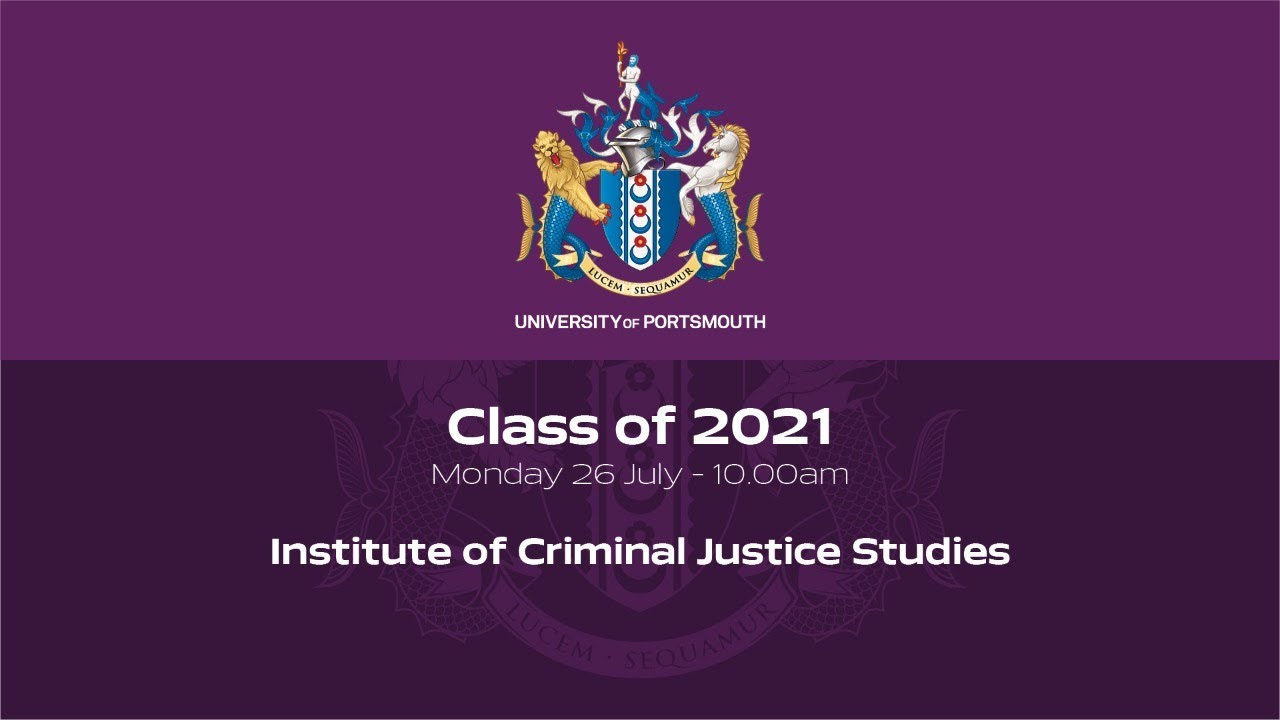 Graduation 2021: Institute of Criminal Justice