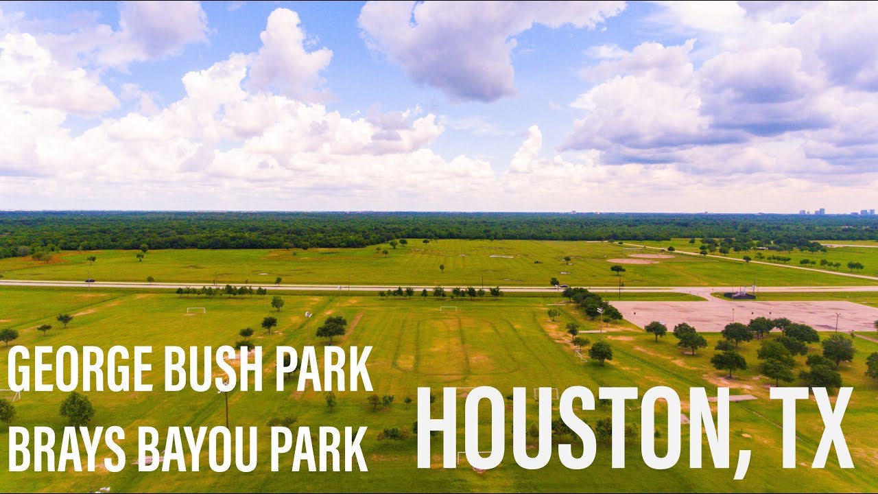 George Bush Park, Brays Bayou Park | 4K Houston, TX Drone Footage