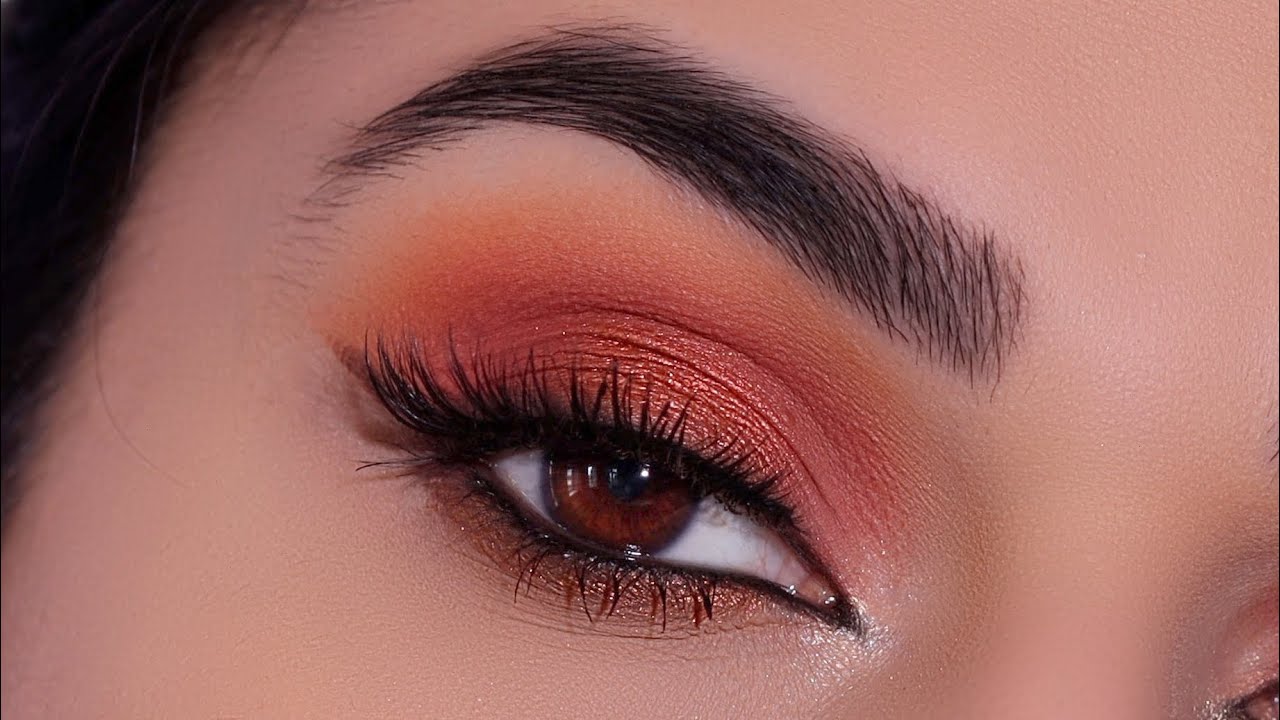 Orange Glam Smokey Foxy Cat Eye Makeup Turorial | Beauty Bay Fiery