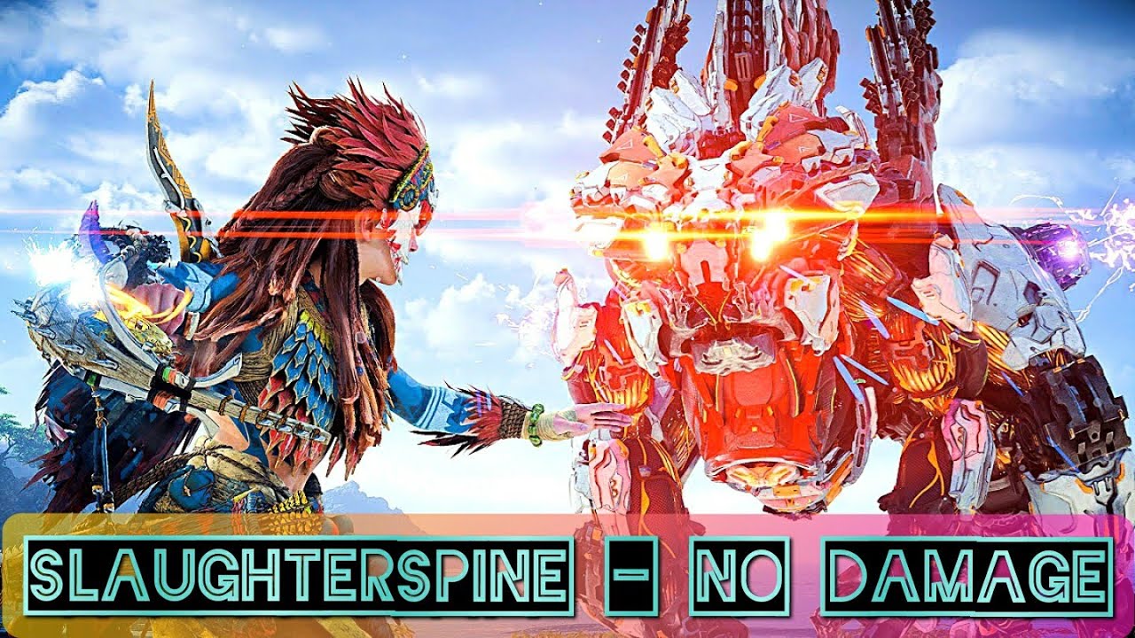 SLAUGHTERSPINE NO DAMAGE FIGHT | Mastering Horizon Forbidden West Combat (PS5)