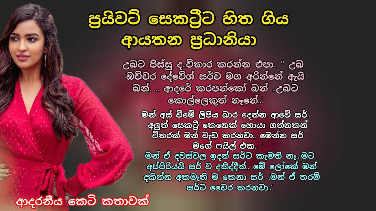 ප්‍රයිවට් සෙකට්‍රීට හිත ගිය ආයතන ප්‍රධානියා🌷ආදරනීය කෙටි කතාවක් 💕 #adarakatha#කෙටිකතා#ketikatha 
