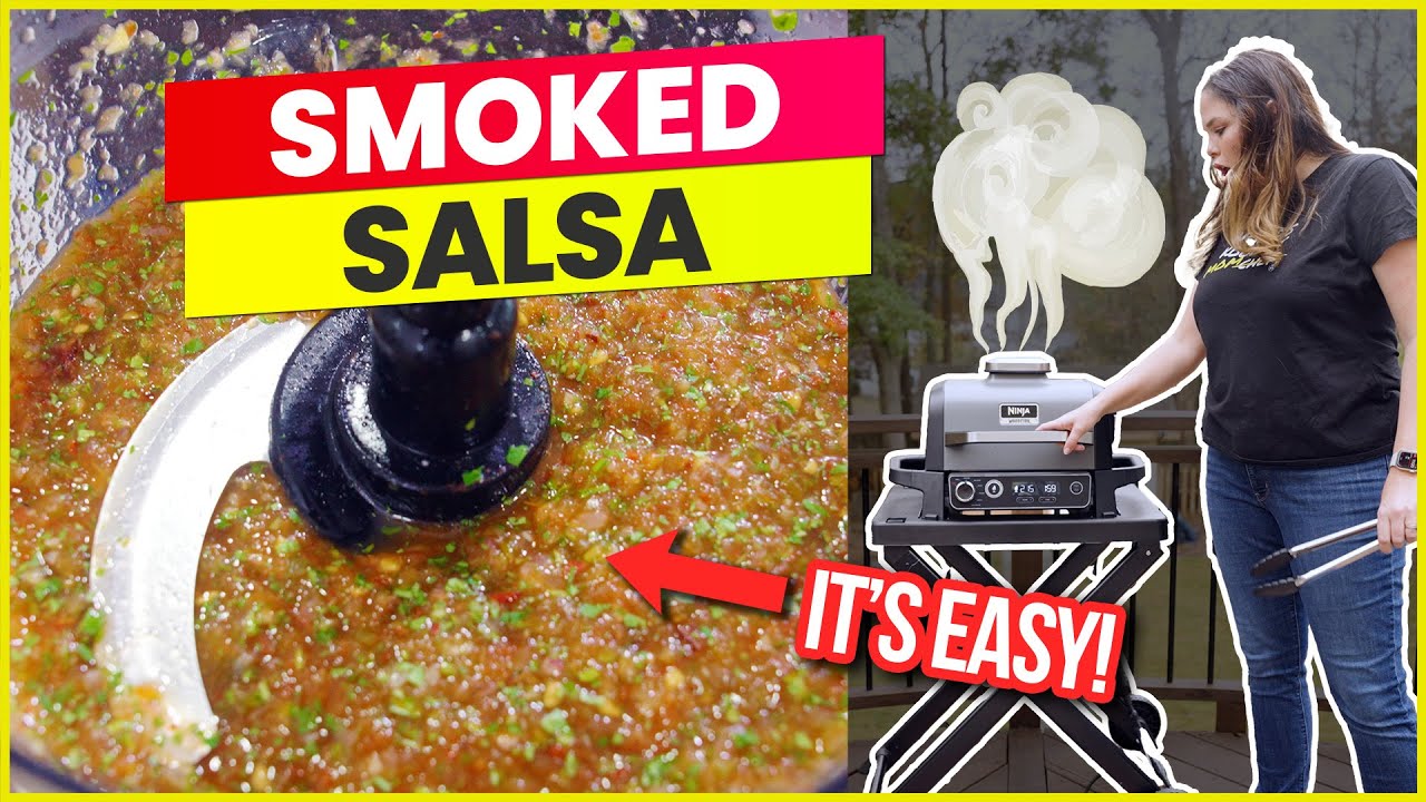 Super Simple Smoked Salsa | Ninja Wood Fired Outdoor Grill Recipes