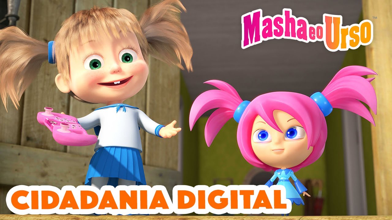 Masha e o Urso 👱‍♀️🐻 🛂 Cidadania digital 💻 Coleção de desenhos animados