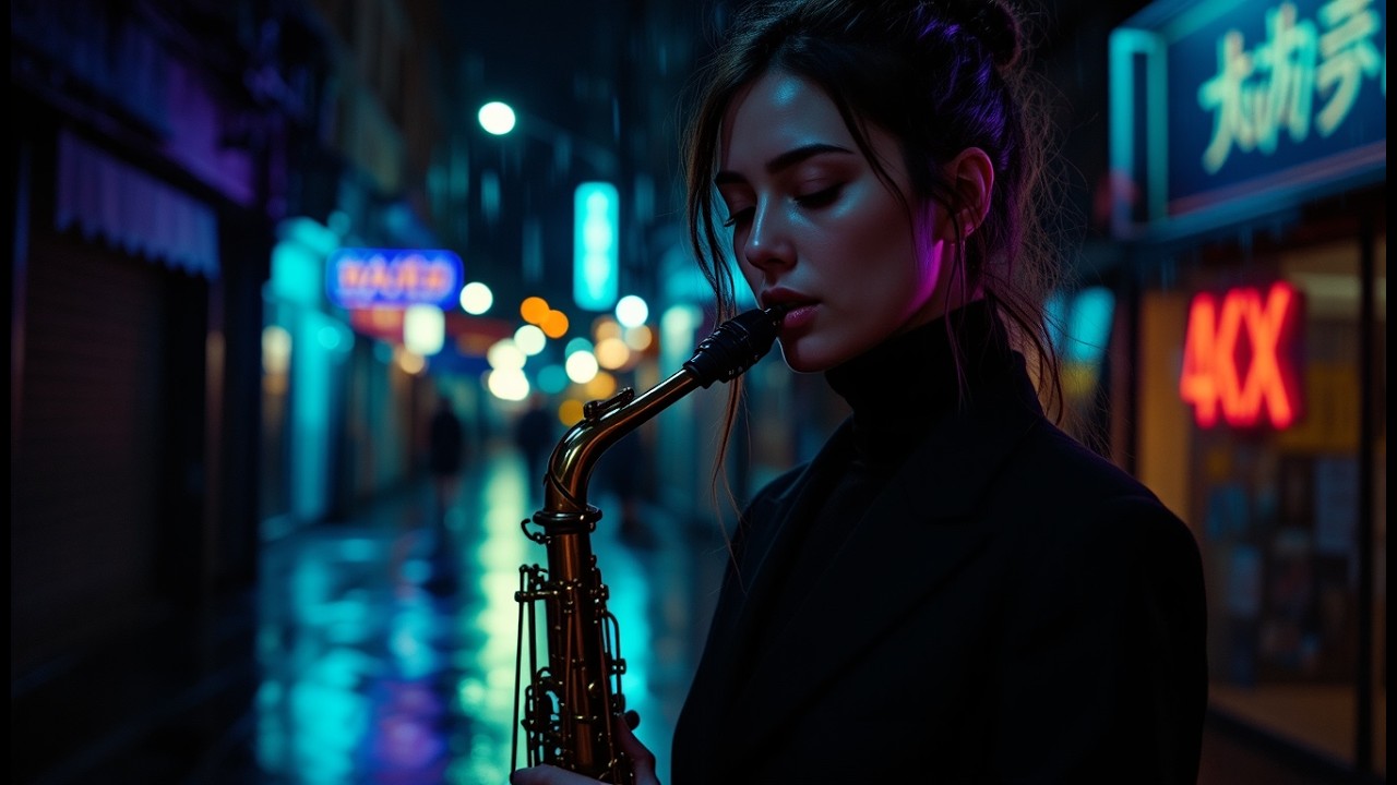 Rainy Night Saxophone: Ambient Jazz for Deep Relaxation & Focus