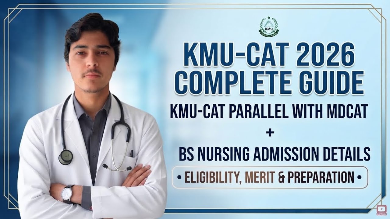 KMU-CAT Complete Guide | KMU-CAT Parallel with MDCAT + BS Nursing Admission Details | BSN details