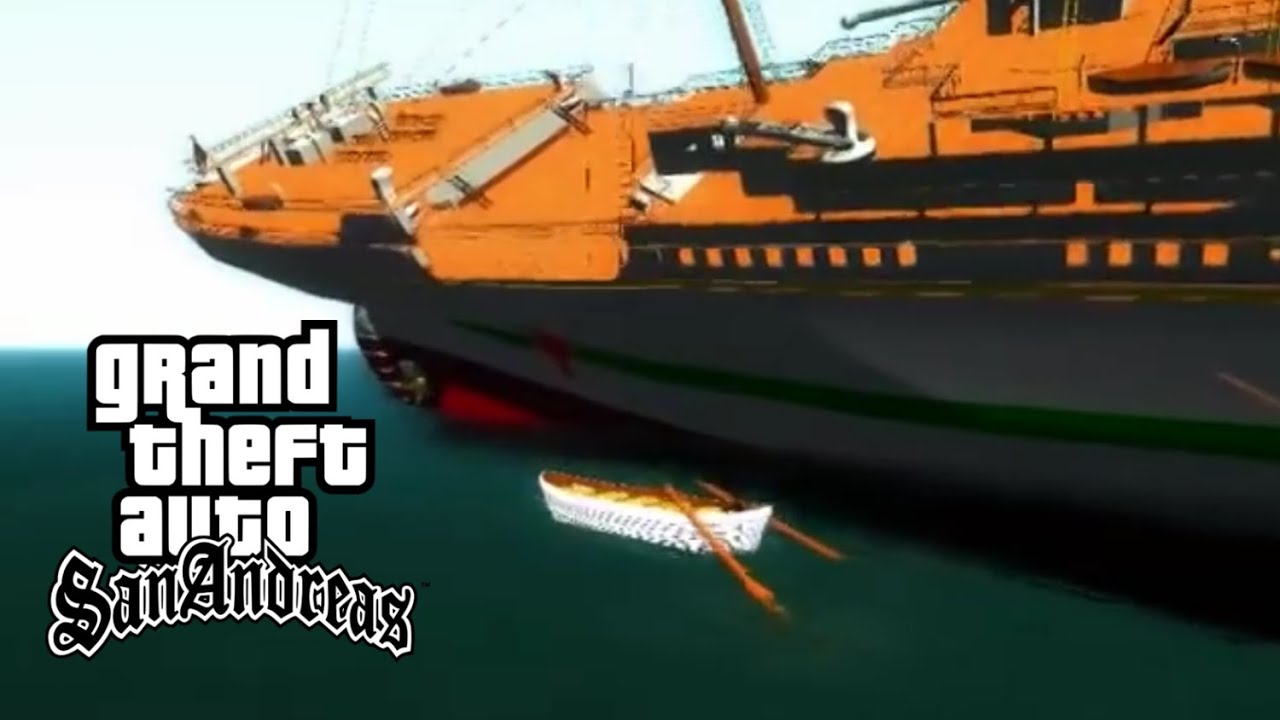 GTA SA Britannic sinking (old version)