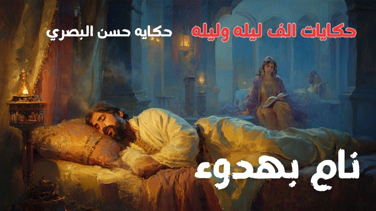 قبل ان تنام..استمع حكاية من ألف ليلة وليلة | 🌙🔥قصه حسن البصري والساحر الشرير🔥كيف استطاع ان ينجو منه🌀