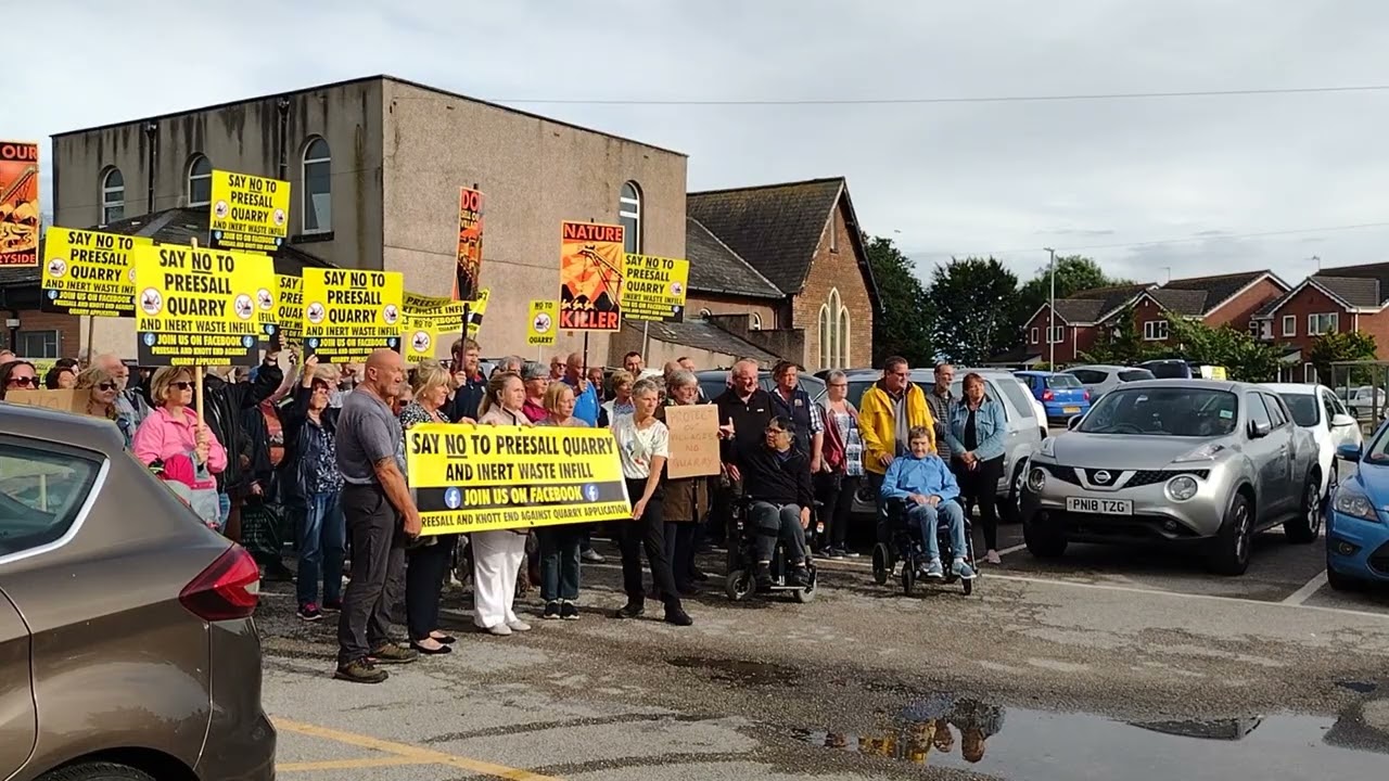Preesall and Knott End landfill quarry protest 29/06/2022