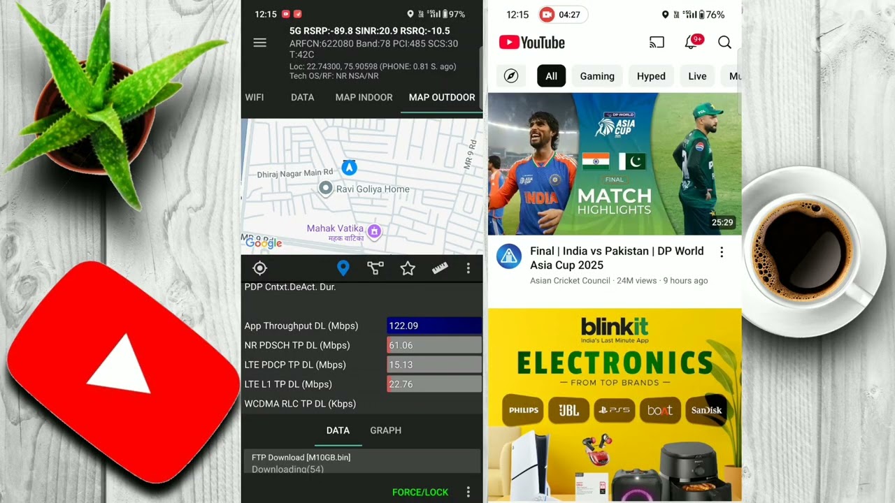 SCFT Drive test in telecome/Vi 5G Drive test/Airtel 5G scft/Vi 5g Network testing/Vi 5g indore city 