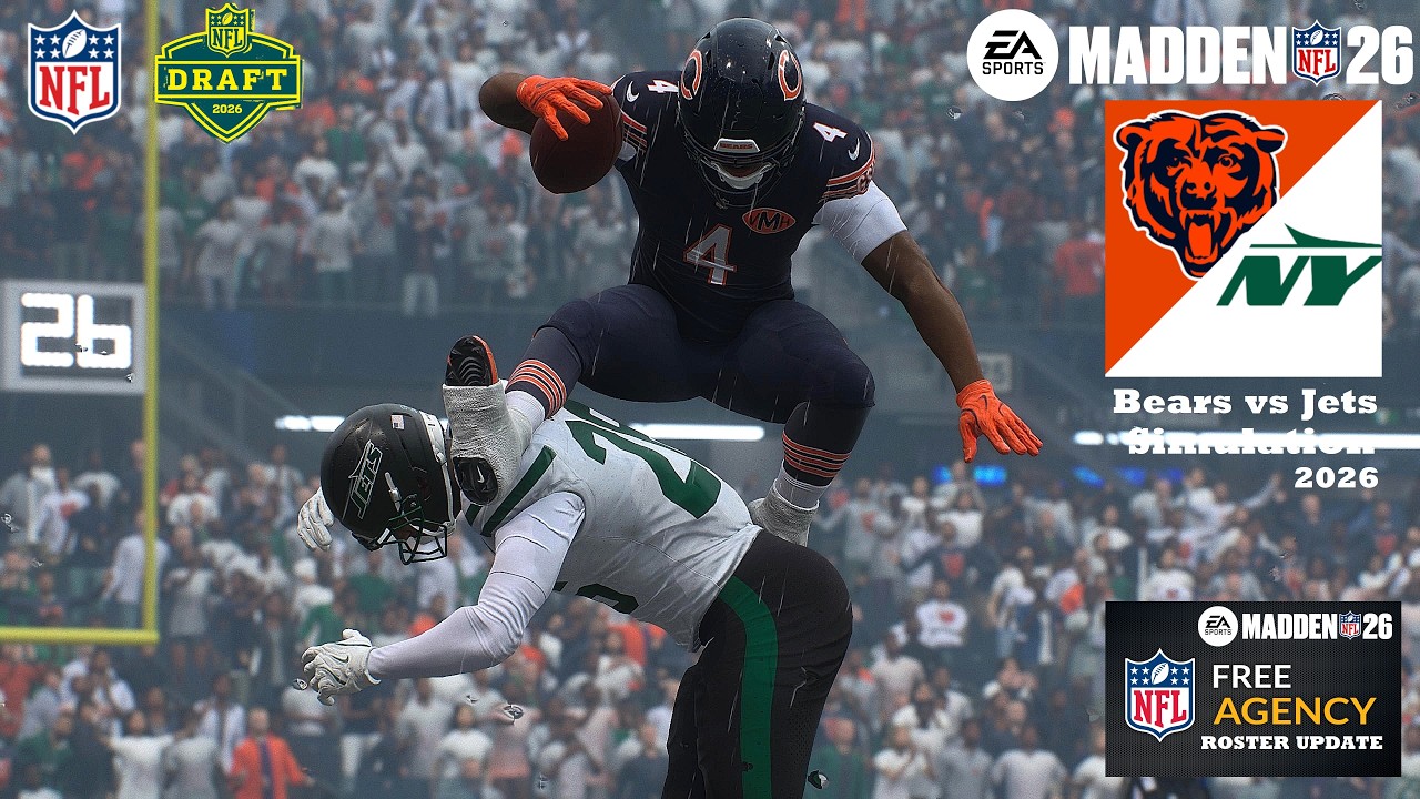 Madden 26 Chicago Bears против New York Jets НЕДЕЛЯ 4 (Обновленный состав Madden 27) Симуляция 20...