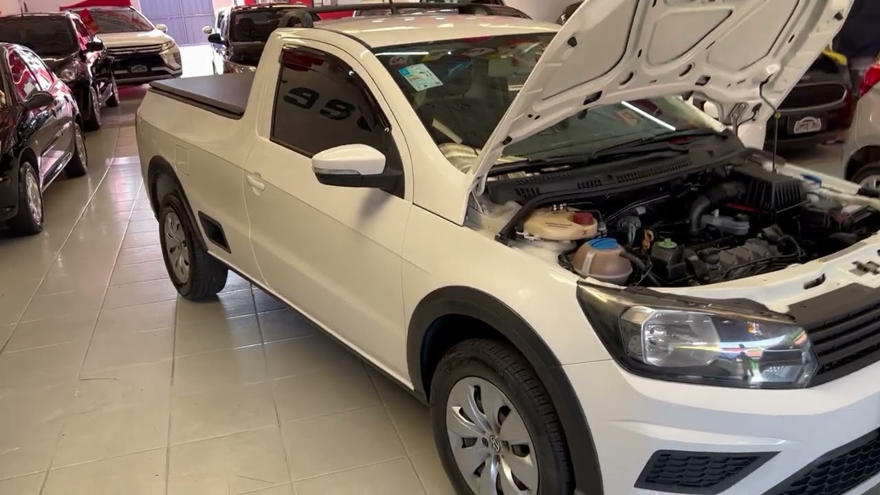 Saveiro Trendline 1.6 T.flex 8v 2018 Branca Completa Linda !