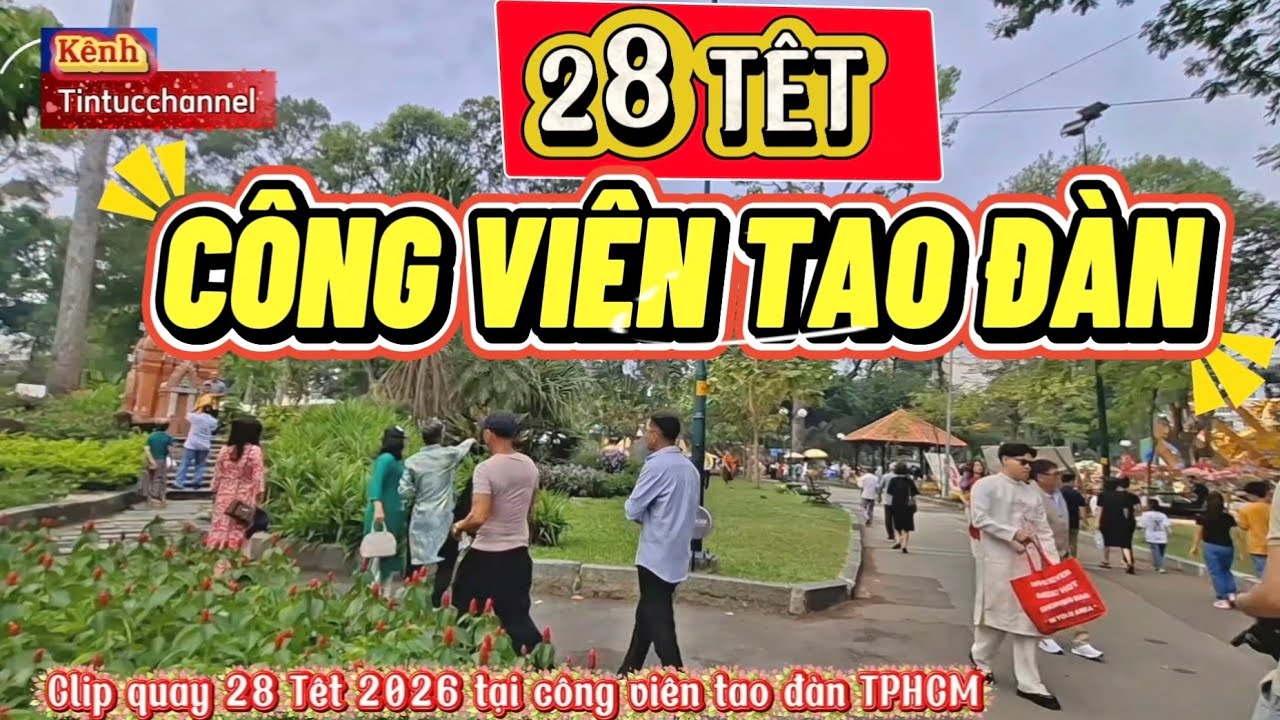 Công viên tao đàn vào ngay 28 Tết Tiếp tục xem phần còn lại #tintucchannel 