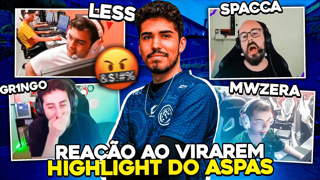 REAÇÕES dos PRO PLAYERS e STREAMERS ao VIRAREM HIGHLIGHT do ASPAS no VALORANT