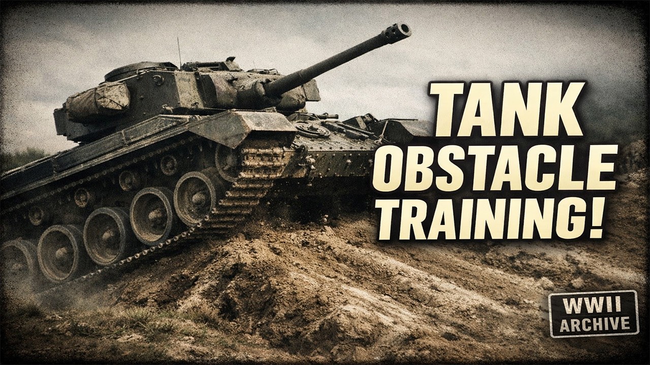 British Army Tank Obstacle Training 1949 | Cross Country Military Driving Film