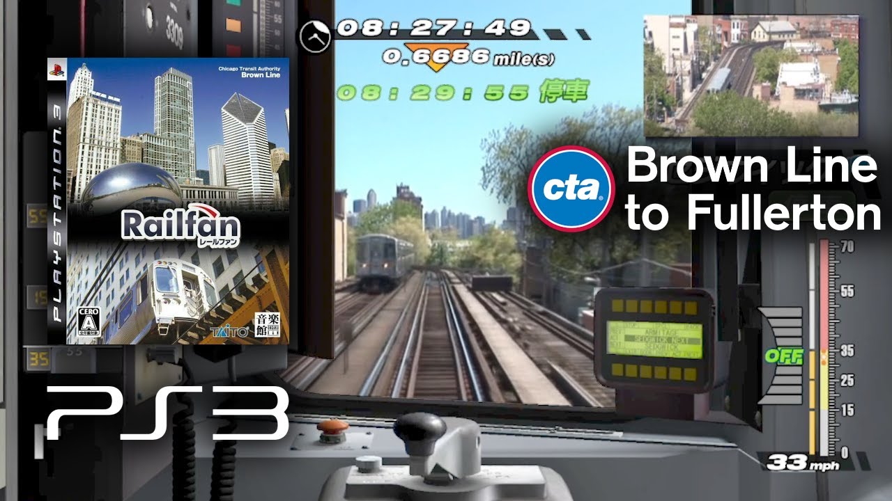 Railfan - CTA Brown Line (Gameplay)