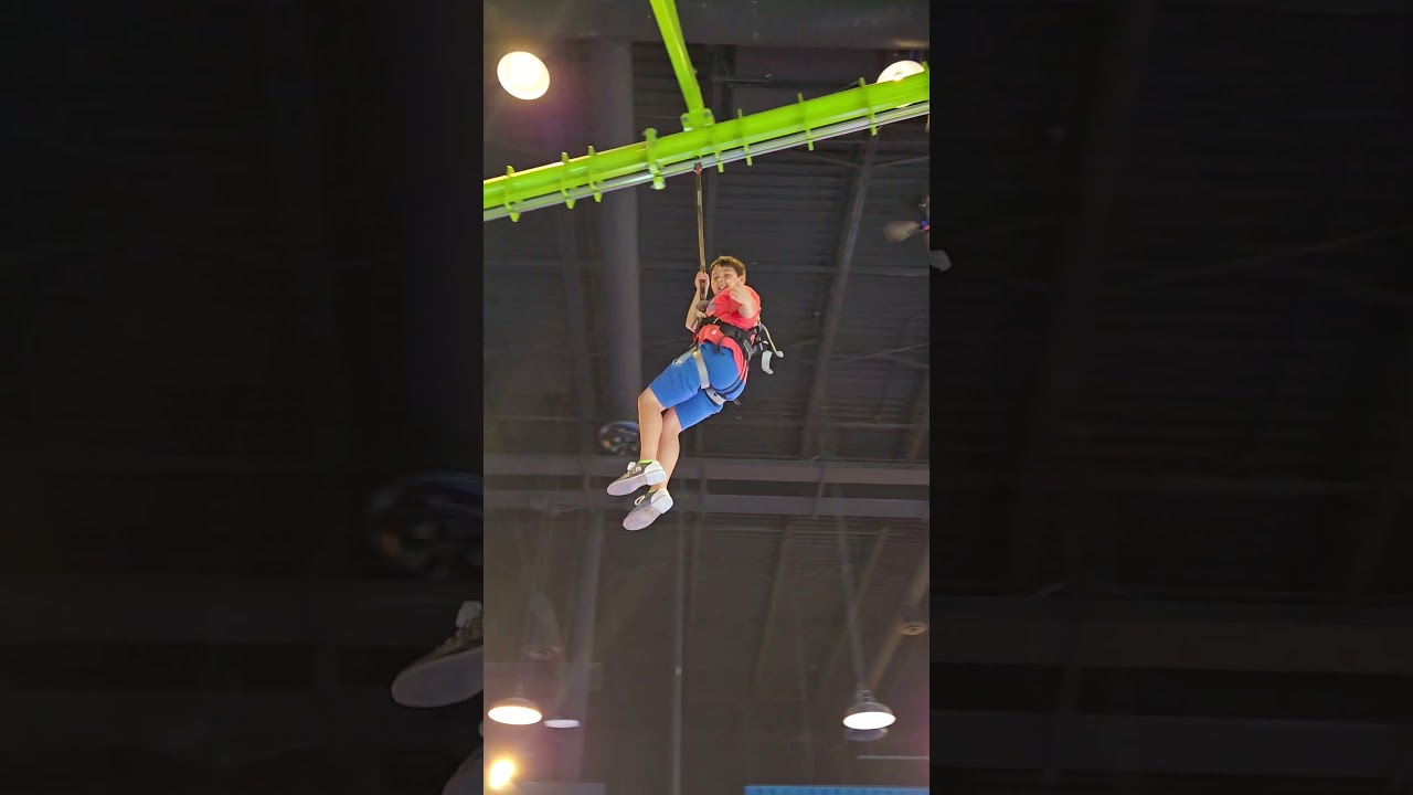 Zipline Playdium Fun #fun #playdium #zipline
