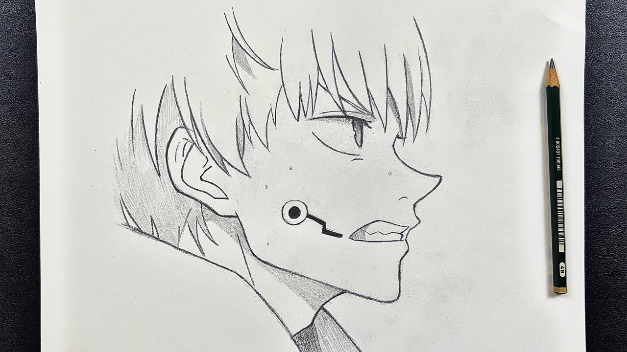 Easy anime sketch || how to draw toge inumaki easy steps