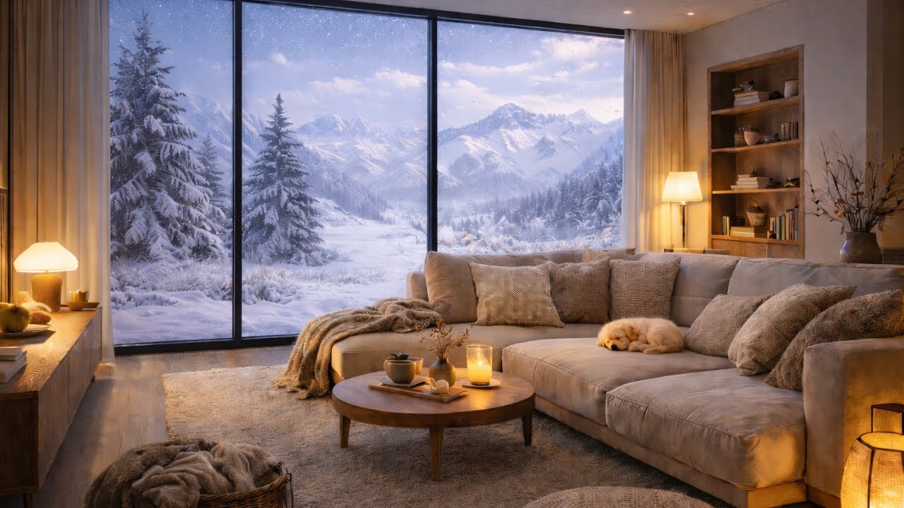 You Are Resting in a Swiss Alpine Mansion | Cozy Jazz for Studying and Reading