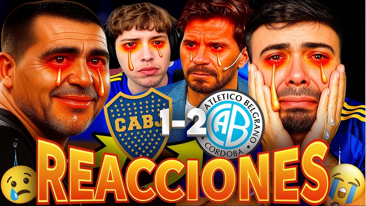 ¡REACCIONES Y LLOROS DE HINCHAS DE BOCA JUNIORS TRAS DERROTA 1-2 CONTRA BELGRANO! 😭⚽