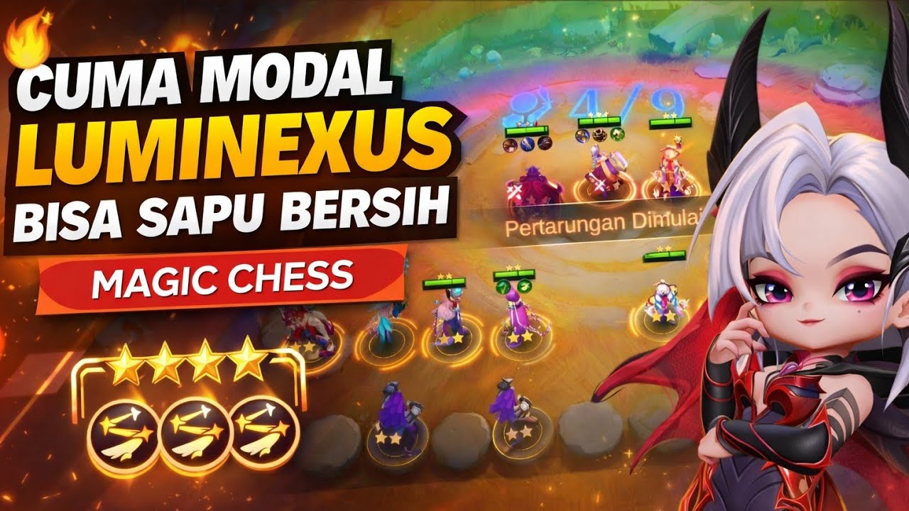 CUMA LUMINEXUS?! DAMAGE NYA GA MASUK AKAL 🤯 | MAGIC CHESS GO GO 