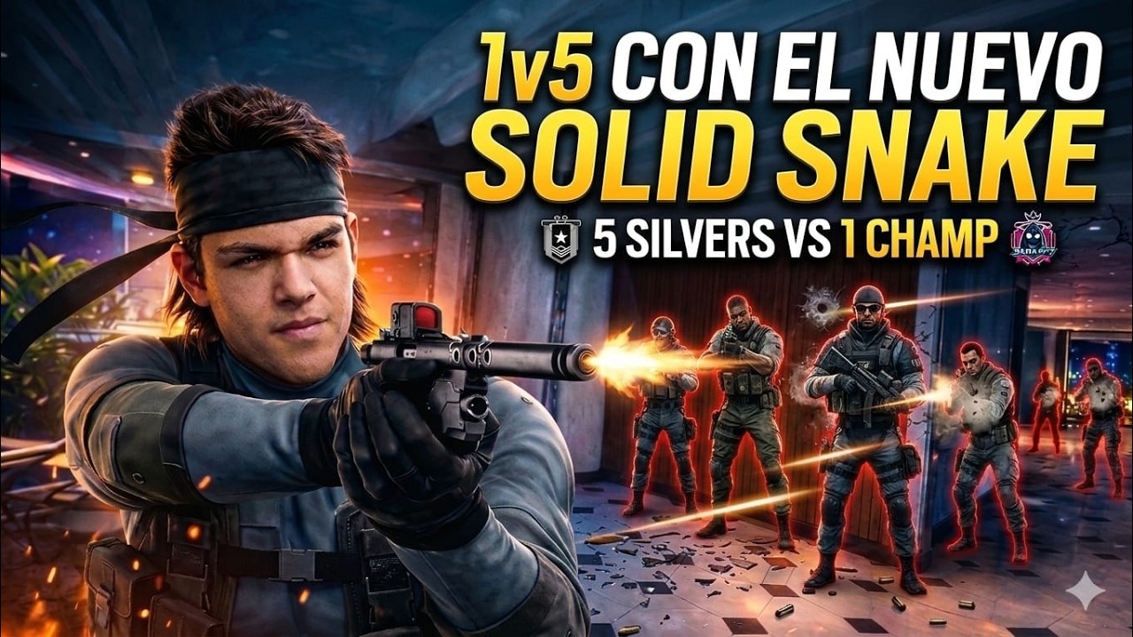 1vs5 Con El NUEVO SOLID SNAKE | JARA177 | RAINBOW SIX SIEGE