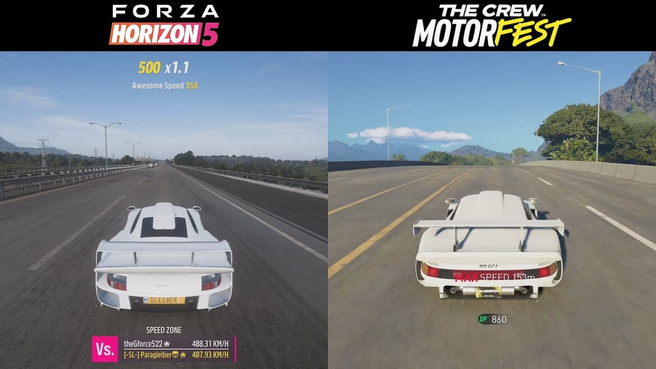 The Crew Motorfest vs Forza Horizon 5 - Highway Comparison (Freeway/Motorway/Autobahn)