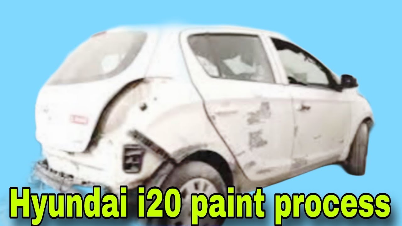 Hyundai i20 paint process#automobile #car #restoration #hyundai #i20 #trending #trend  #repair #cars