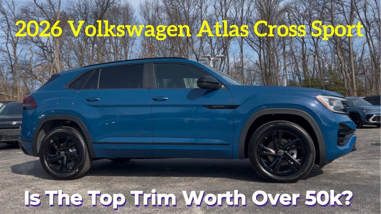 Volkswagen Atlas Cross Sport 2026 года: комплектация SEL R-Line Black: стоит ли покупать этот кро...