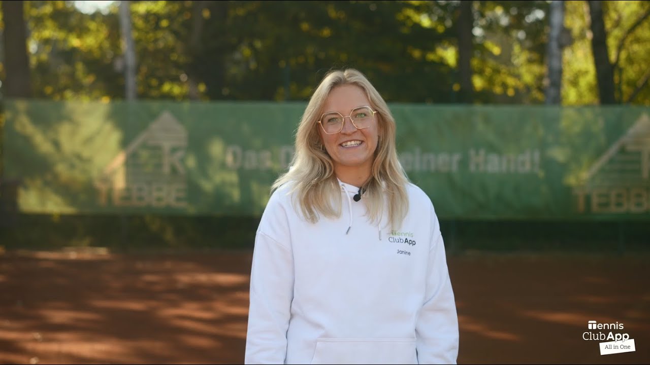 Tennis ClubApp in 90 Sekunden