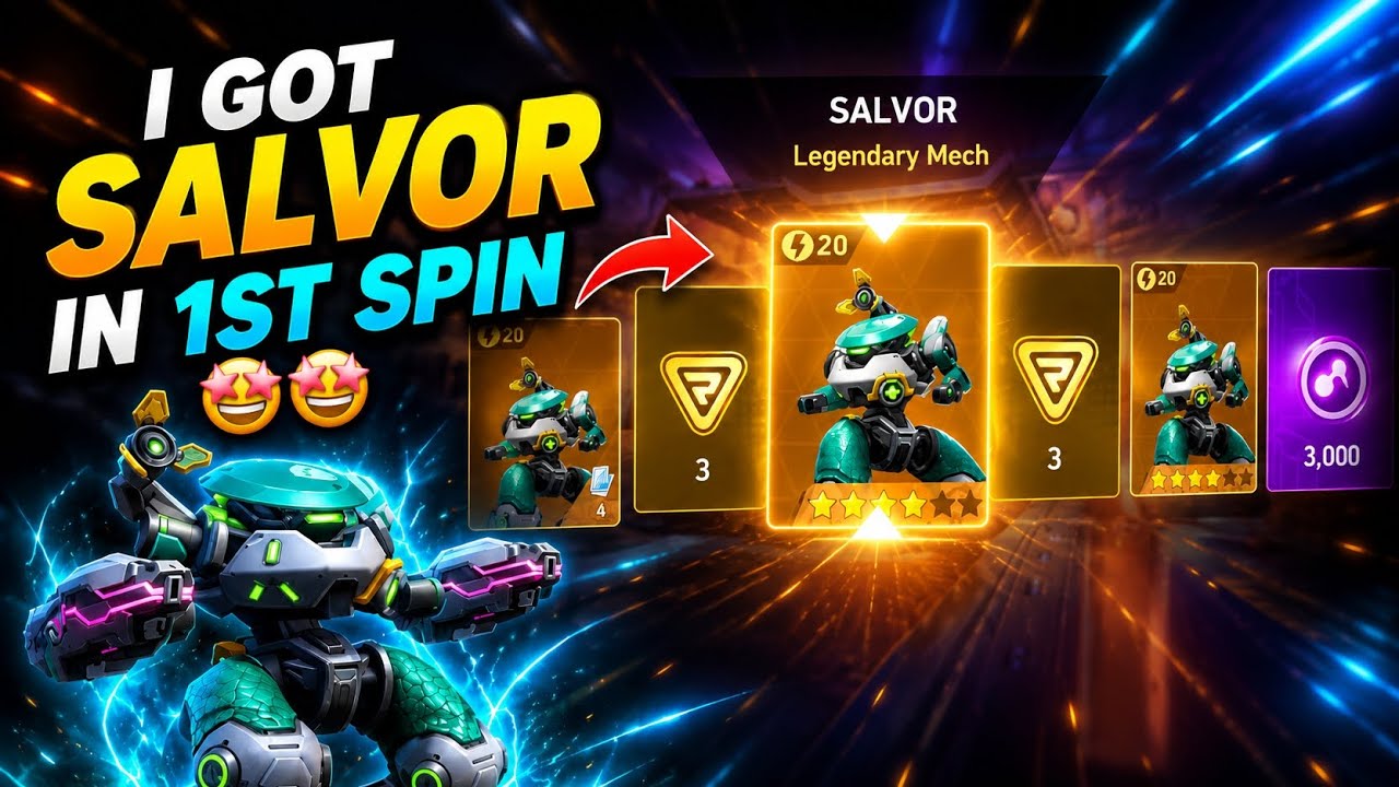 Salvor Crate Rush Spin Mech Arena 🎉🤩| Insane Luck 🔥😍| @BhavayMech-Arena 