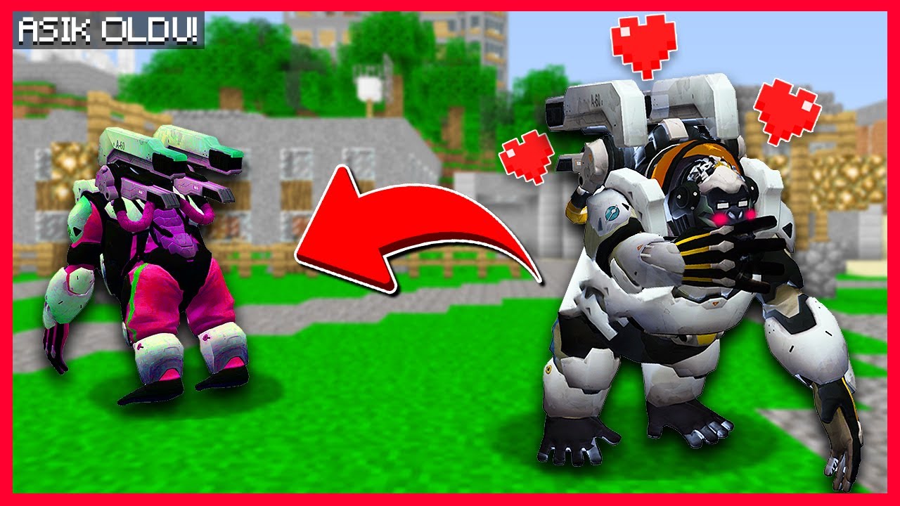 ROBOT KİNG KONG AŞIK OLDU! ❤️ - Minecraft
