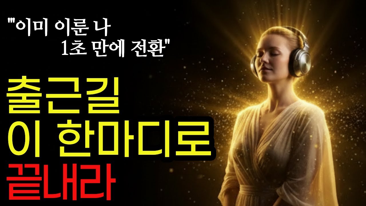 출근길 확언 후 이 한마디 안 하면 다 무너집니다 | 1초 만에 부자로 고정하는 미친 효과