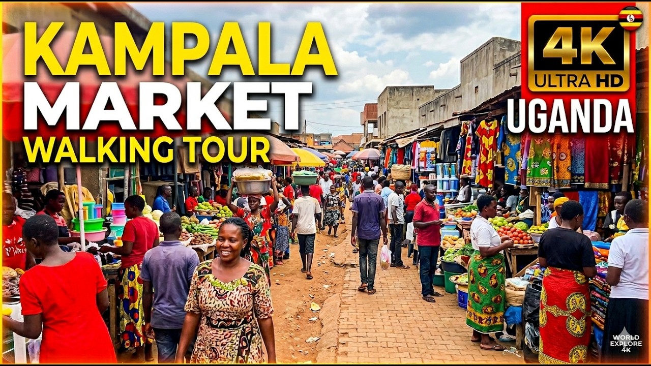 Uganda's Crazy Market In 4k | Kampala Walking Tour 2025