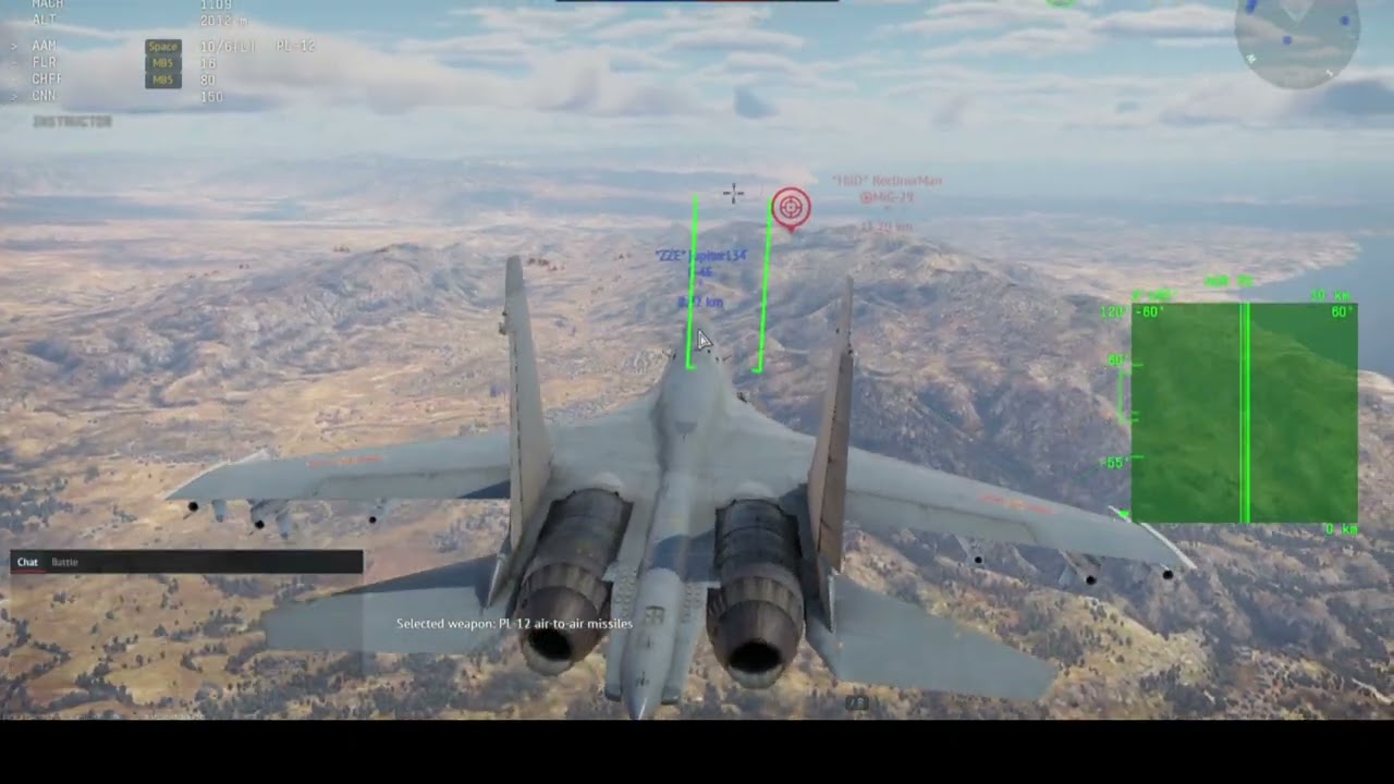 War Thunder: Air Battles Tier 13.3 Spain Map