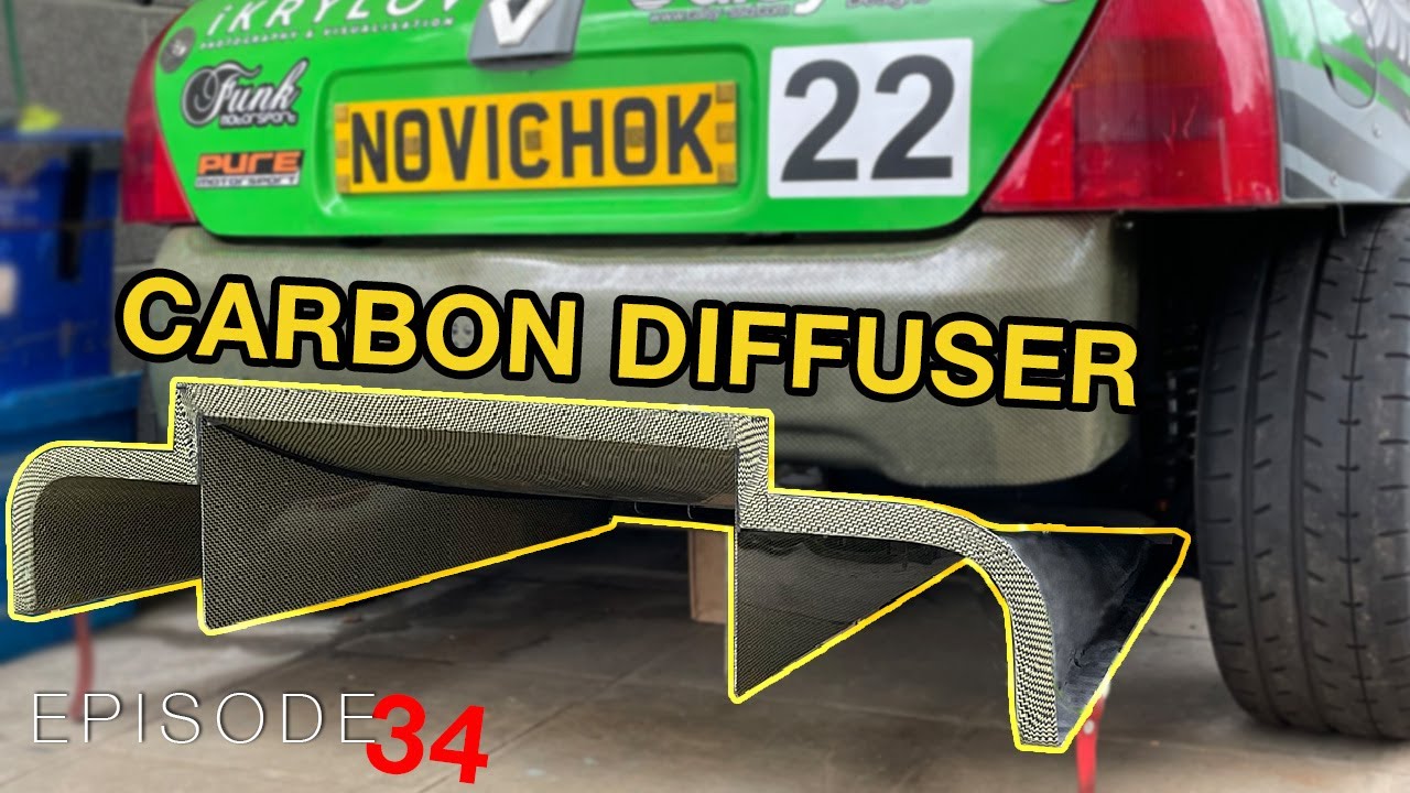  Кевларовый диффузор своими руками. Создание самой быстрой Time Attack Clio. Гл.34